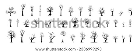 Similar – Image, Stock Photo lonely forest silhouette