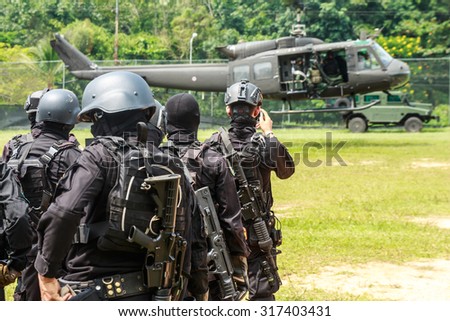 Military training to increase the capacity of personnel in Thailand.