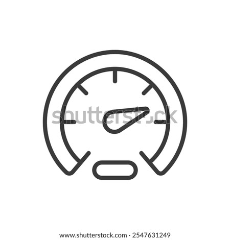 Internet speed test, icon in line design. Internet, speed, test, connection, bandwidth, performance, network on white background vector. Internet speed test editable stroke icon