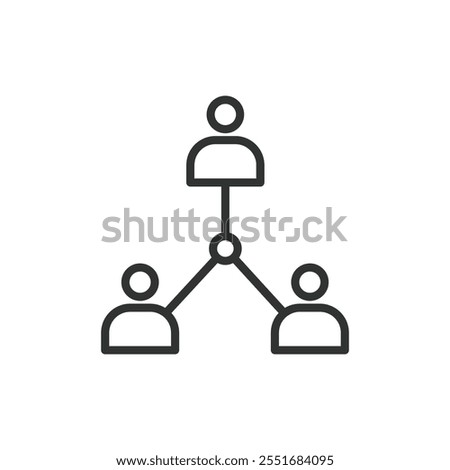 Access point users, icon in line design. Access, point, users, Wi-Fi, network, connection, hotspot on white background vector. Access point users editable stroke icon