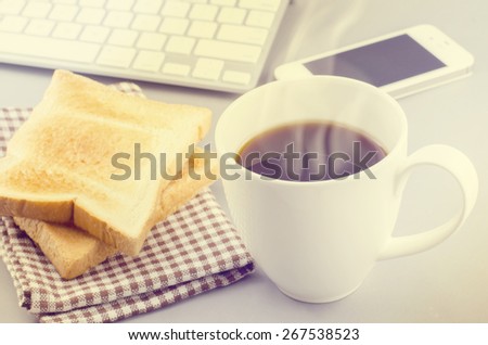 Morning Coffee and breads