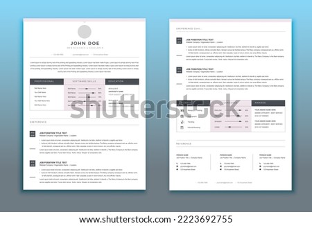 Executive Resume Template for Google Docs, Word, Apple Pages Resume, CV Template, Professional Resume, Modern Resume Format, 