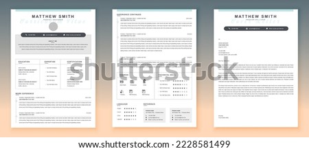 Resume Template | CV Template | Professional Resume Template for Word, Pages, Google Docs,Business