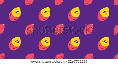 Roasted sweet potato. Sweet Potato pattern wallpaper. sweet potato symbol vector.	