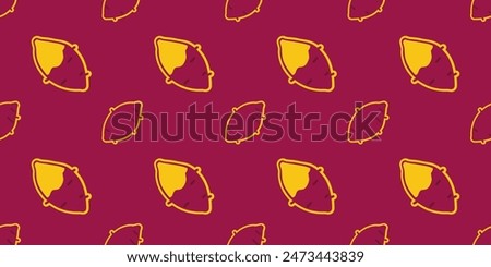 Roasted sweet potato. Sweet Potato pattern wallpaper. sweet potato symbol vector.