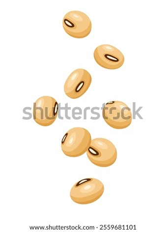  soybean icon vector. Isolated on white background.