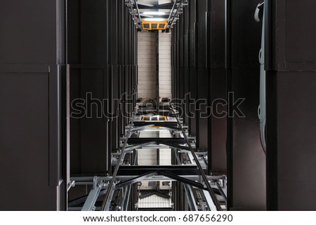 Similar – Image, Stock Photo Industrial area with level crossing