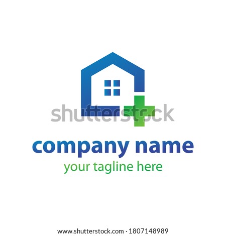 home health icon logo design vector concept template