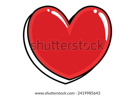 Heart Highlight Note Sticker Design