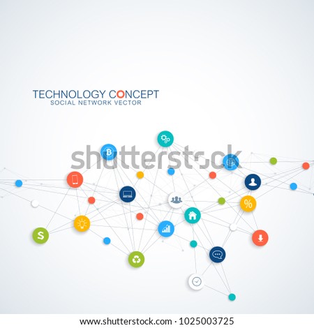 Abstract business vector infographic. Cloud computing and global network connections concept design. Scientific business template with icons for brochure, diagram, workflow, timeline, web design