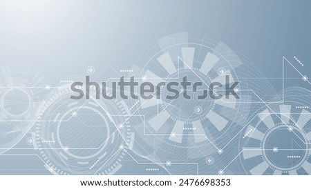 Technology abstract background. Modern electronic motherboard texture. Engineering and communication concept for header, web banner, website, presentation