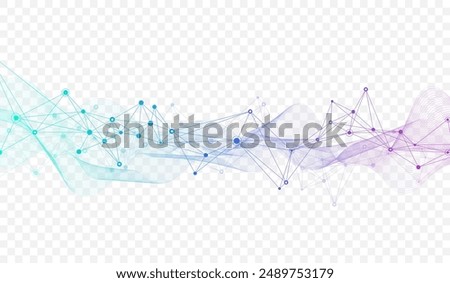 Global network connection banner design template. Header social network communication in the global business concept. Big data visualization. Internet technology.