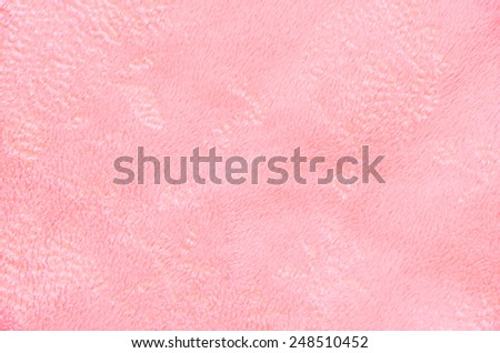 soft pink blanket background texture.