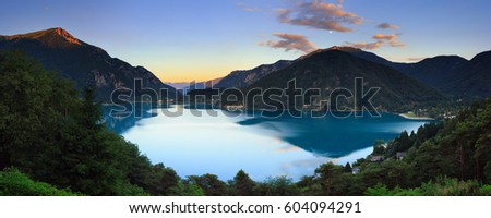 Similar – Image, Stock Photo Lake Ledro, Lago di Ledro in South Tyrol, Italy