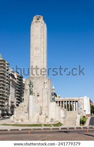National Flag Memorial or National Monument to the Flag of Argentina in Rosario city