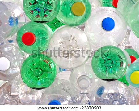 Pile of Plastic Beverage Bottles