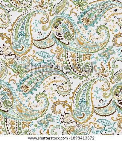 Paisley pattern print background ,wallpaper, card 