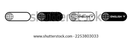 Translate vector icons. Language translation vector icons set