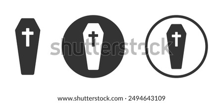 Coffin vector icon. Trendy vector coffin concept