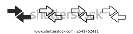 Data transfer arrows vector icon. Transfer data arrow signs