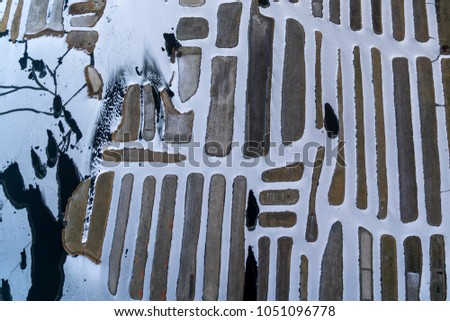 Similar – Image, Stock Photo Winter from above