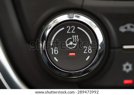 the car\'s steering wheel heating