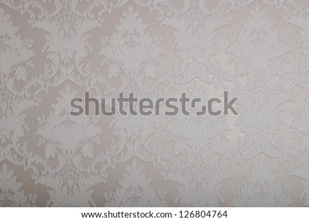 Wallpaper with floral ornament with leafs and flowers for vintage design