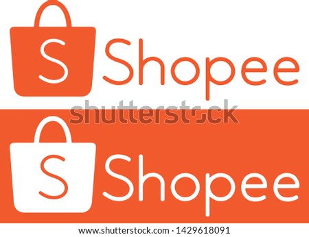 Shopee logo orange shoping online