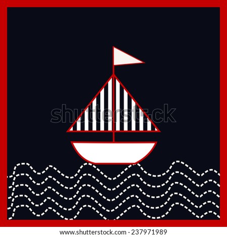 Sailing yacht cushion cover