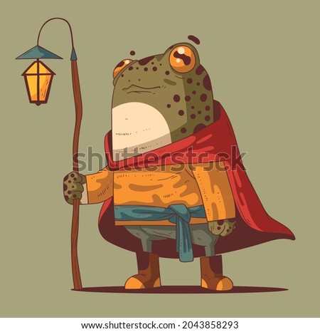 Similar – Image, Stock Photo Toad in flashlight light
