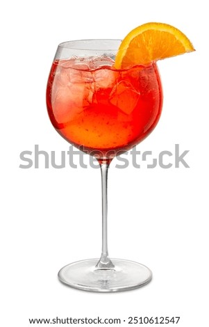 Similar – Image, Stock Photo Glass of aperol spritz cocktail