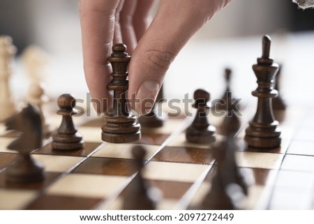 Similar – Image, Stock Photo Close up hand playing contrabass