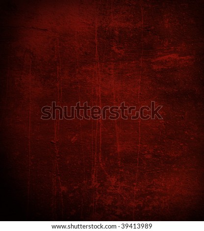 Scratched gloomy dark red wall