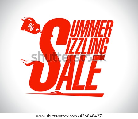 Summer sizzling sale advertising design
