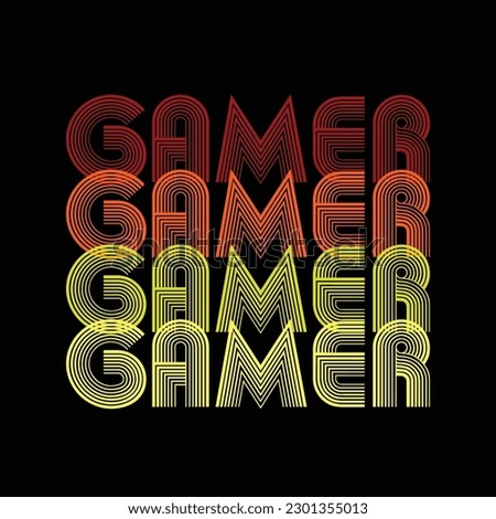 Gaming tshirt design for gamer