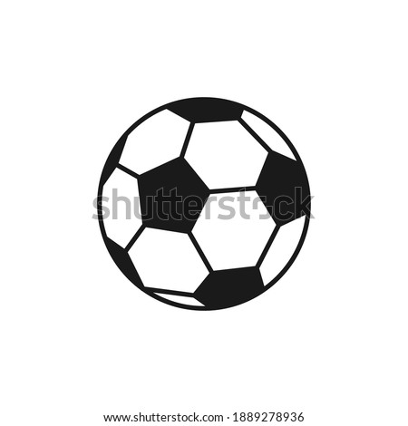 Soccer. Vector illustration of a ball. Isolated on a blank, editable background. Stockfoto © 
