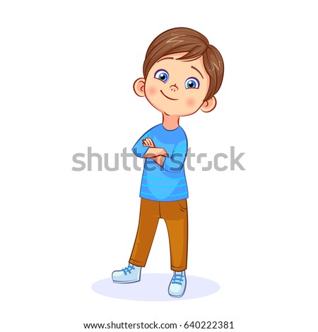 Similar – Image, Stock Photo Cute boy holds on to the horizontal bar and looks at the camera