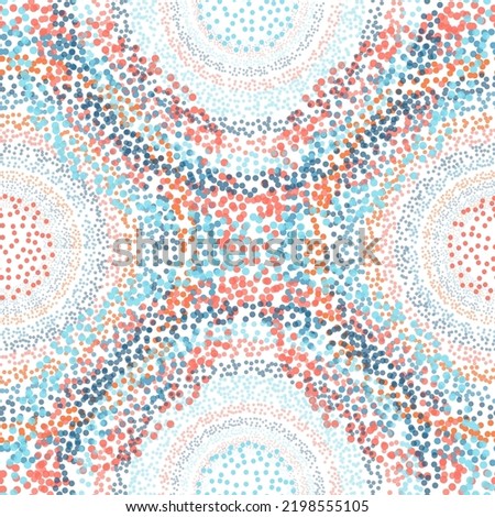 Colored Abstract geometric seamless pattern. Colorful Fish Scale Seamless Pattern