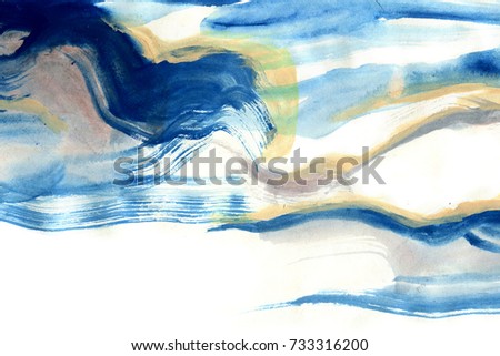Abstract art creative background. Acrylic hand painted canvas. 