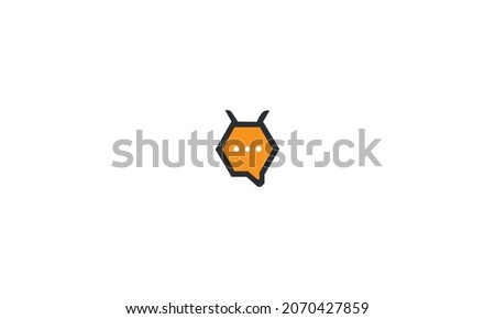BEE LOGO WITH MESSAGE ICON FOR ILLUSTRATION USE