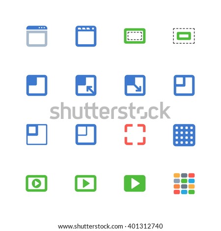 Layout icons