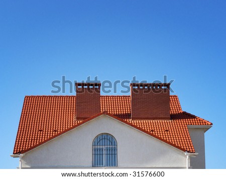 Roof of house. Element of design.