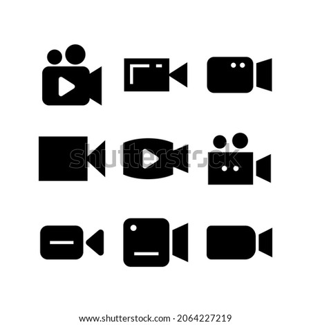 video icon or logo isolated sign symbol vector illustration - Collection of high quality black style vector icons