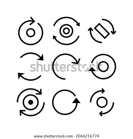 rotate icon or logo isolated sign symbol vector illustration - Collection of high quality black style vector icons