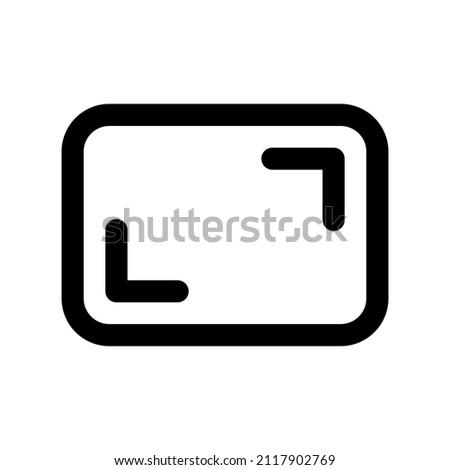 Aspect Ratio icon isolated on white background