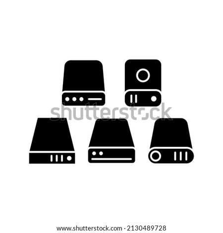 Storage Icon Set Vector Symbol Design Illustration