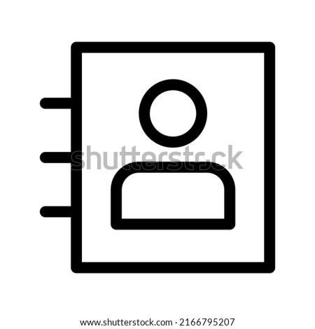 Address Book Icon Vector Symbol Design Illustration