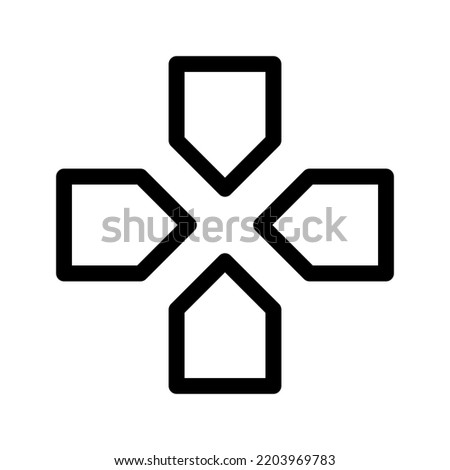 D Pad Icon Vector Symbol Design Illustration