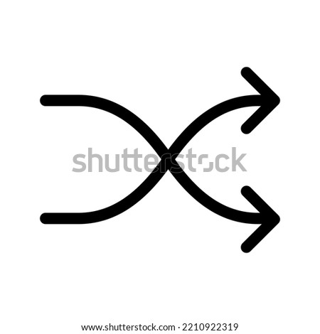 Shuffle Icon Vector Symbol Design Illustration