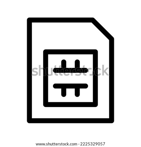 Sim Card Icon Vector Symbol Design Illustration